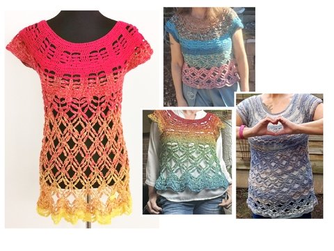 Shirt/Tunika/Kleid Caliente, Häkelanleitung