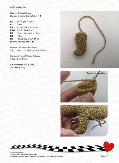 realistic (tabby) Kitten - Crochet Pattern by NiggyArts