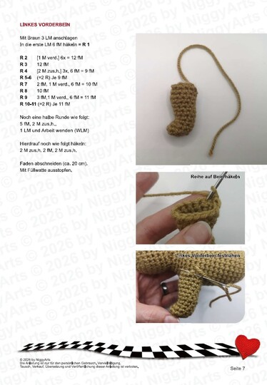 realistic (tabby) Kitten - Crochet Pattern by NiggyArts