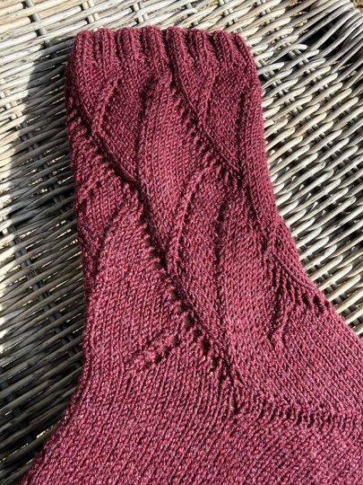 Sockenmuster "Drehwurm"