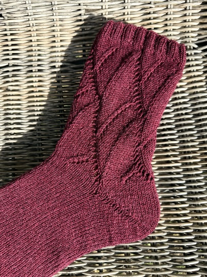 Sockenmuster "Drehwurm"