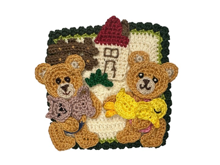 Granny Square Bear 11 crochet