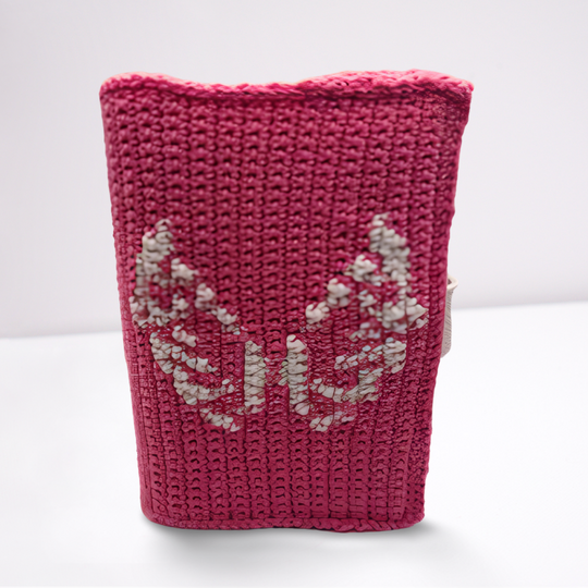 Anleitung zum Häkeln einer A6 Binder Hülle mit Engelsflügel Motiv als PDF