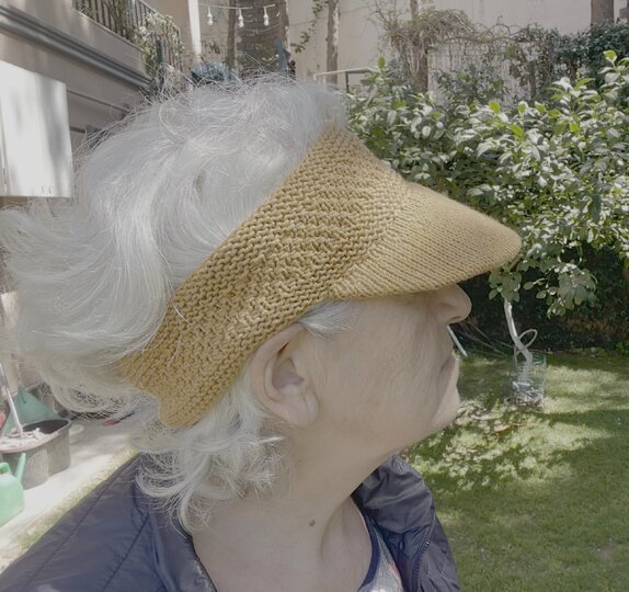 Knitted Visor Headband Pattern, Summer Sun Hat, Knit Visor Band Tutorial