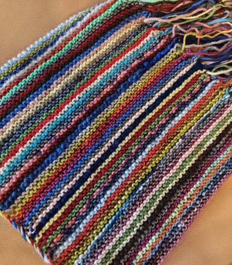 Kunterbunte Reste-Mütze - für eure Wollreste unter 3m ! (Anleitung)