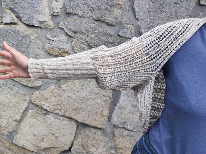 Ärmelschal stricken, Strickanleitung, Bolero Stricken
