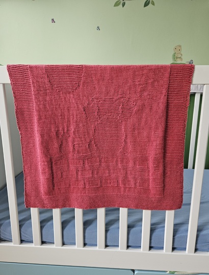 Strickanleitung Baby Decke "zwei Freunde"