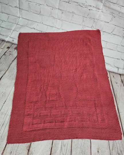 Strickanleitung Baby Decke "zwei Freunde"