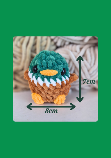 Mini Ente Häkelanleitung - anfängerfreundlich