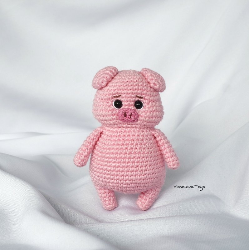 Amigurumi Piglet with Flamingo Pool Floaty - Crochet Pattern (PDF) - Image 2