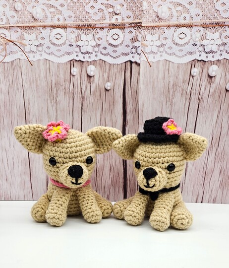Chihuahua Couple- Crochet Pattern- English