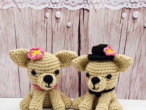 Chihuahua Couple- Crochet Pattern- English