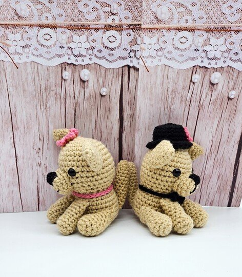 Chihuahua Couple- Crochet Pattern- English