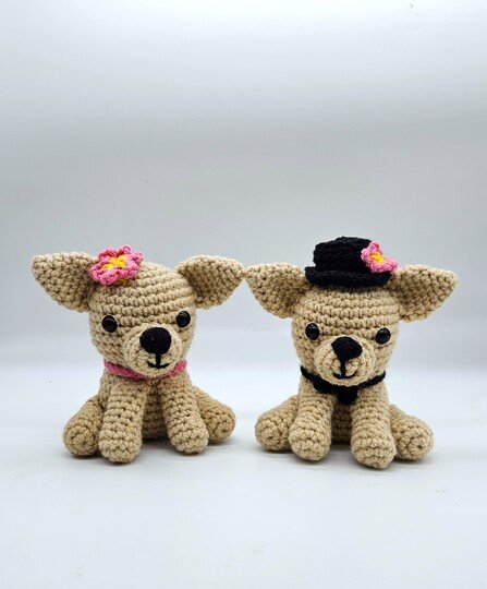 Chihuahua Couple- Crochet Pattern- English