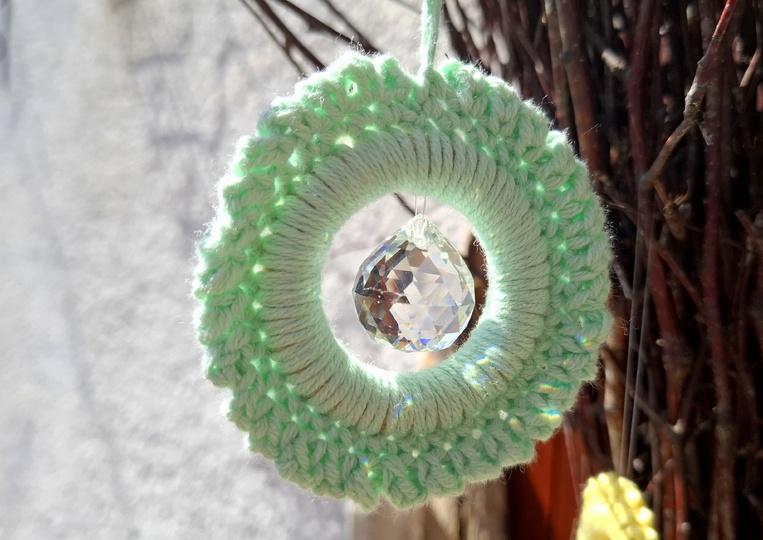 Häkelanleitung Sonnenfänger / Deko Ring in jeder Größe