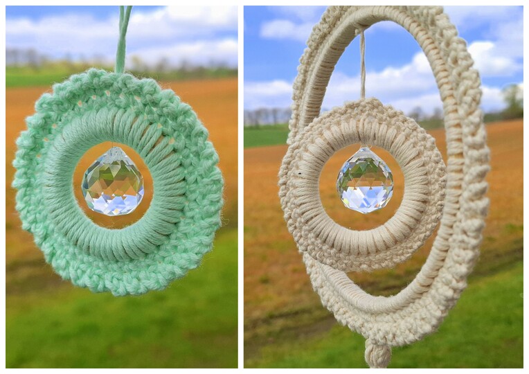 Häkelanleitung Sonnenfänger / Deko Ring in jeder Größe