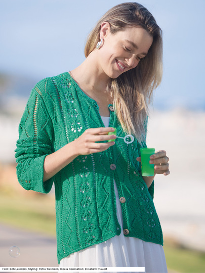 Jacke mit Ajourmuster