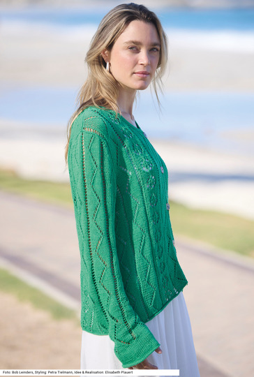 Jacke mit Ajourmuster