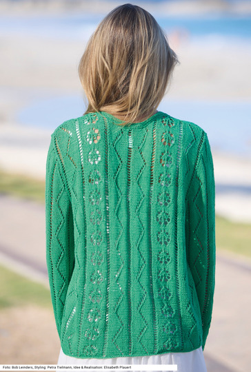 Jacke mit Ajourmuster