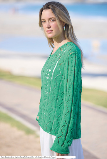 Jacke mit Ajourmuster