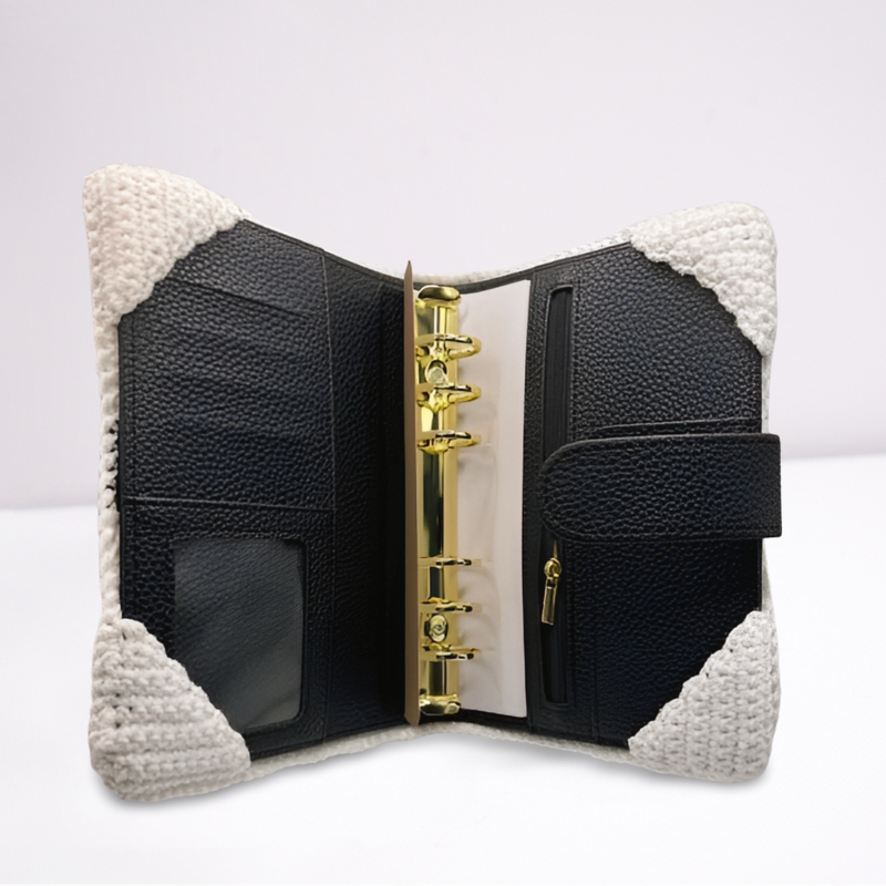 Häkelanleitung A6-Binder Hülle „Miez-Design" – Katzenpfoten-Muster - Bild 3