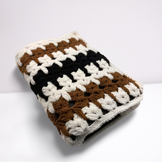 Häkelanleitung A6-Binder Hülle „Miez-Design" – Katzenpfoten-Muster