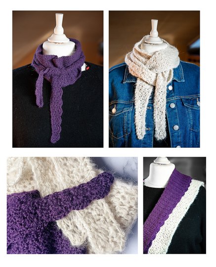 MOUNTAIN PHLOX mini scarf to scarf