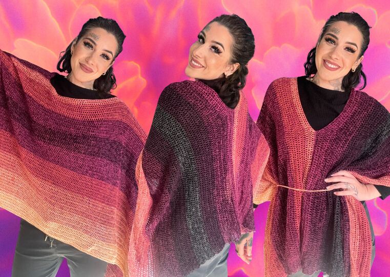 Häkelanleitung Double-Trouble-Shirt "DARK BERRY"