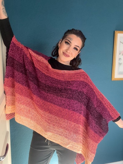 Häkelanleitung Double-Trouble-Shirt "DARK BERRY"