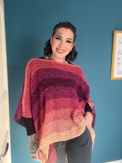 Häkelanleitung Double-Trouble-Shirt "DARK BERRY"