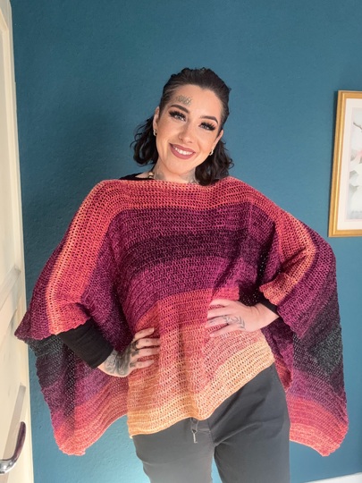 Häkelanleitung Double-Trouble-Shirt "DARK BERRY"