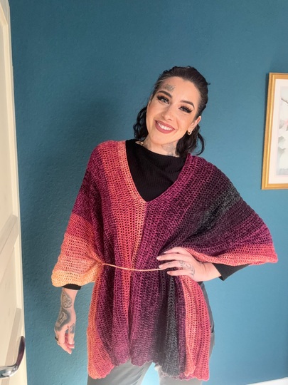 Häkelanleitung Double-Trouble-Shirt "DARK BERRY"