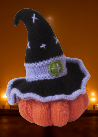 TeaCosyFolk's Witches Hat & Pumpkin Chocolate Orange Cosy Knitting Pattern