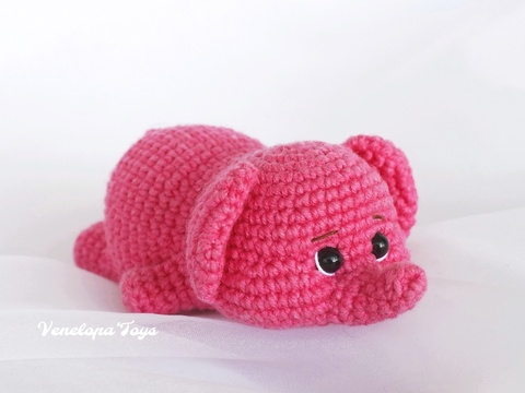 Elephant Crochet Pattern, Beginner-Friendly Amigurumi Toy