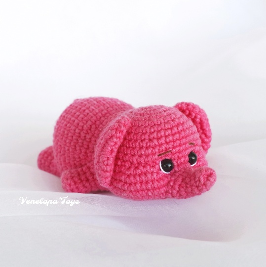 Elephant Crochet Pattern, Beginner-Friendly Amigurumi Toy