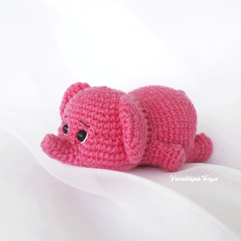Elephant Crochet Pattern, Beginner-Friendly Amigurumi Toy - Image 5