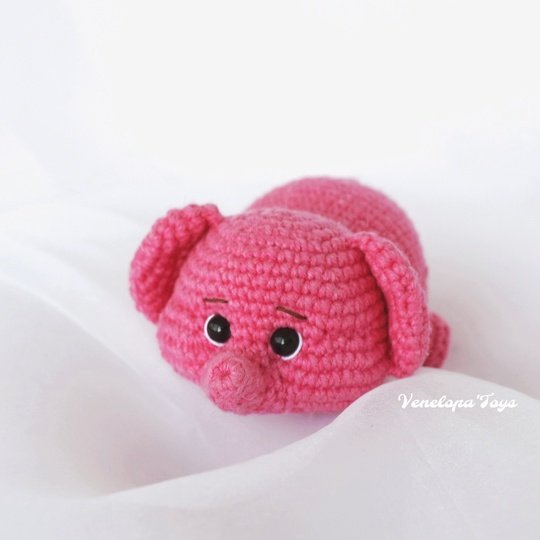 Elephant Crochet Pattern, Beginner-Friendly Amigurumi Toy