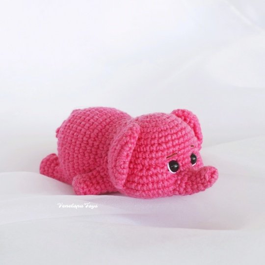 Elephant Crochet Pattern, Beginner-Friendly Amigurumi Toy