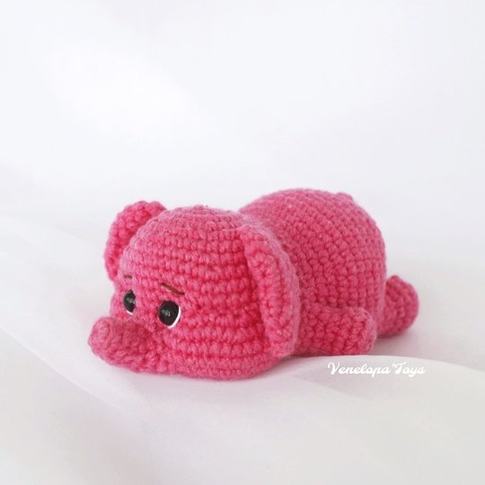 Elephant Crochet Pattern, Beginner-Friendly Amigurumi Toy