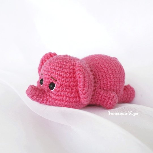Elephant Crochet Pattern, Beginner-Friendly Amigurumi Toy