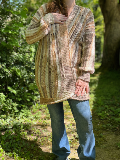 Crochet Pattern Cardigan "Coffee and Cake"
