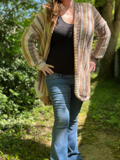 Crochet Pattern Cardigan "Coffee and Cake"