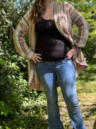 Crochet Pattern Cardigan "Coffee and Cake"
