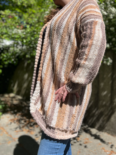 Crochet Pattern Cardigan "Coffee and Cake"
