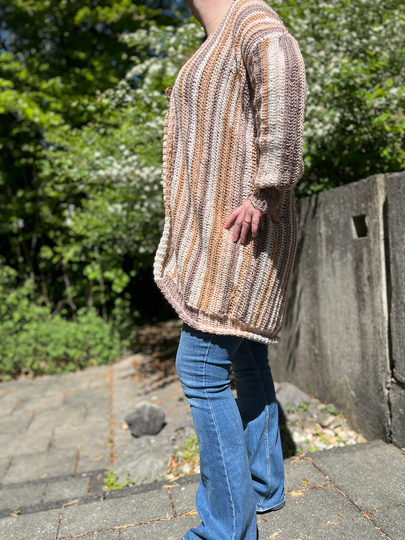 Crochet Pattern Cardigan "Coffee and Cake"