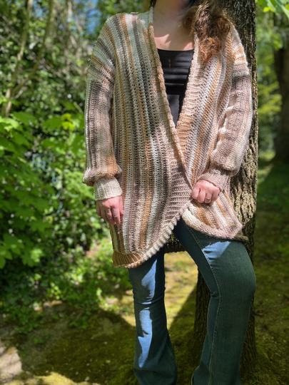 Crochet Pattern Cardigan "Coffee and Cake"