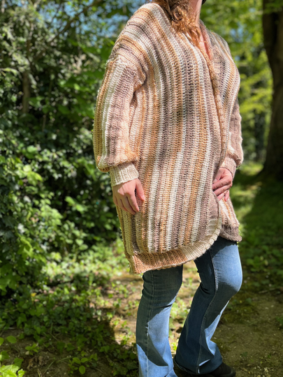 Häkelanleitung Cardigan "Coffee and Cake"