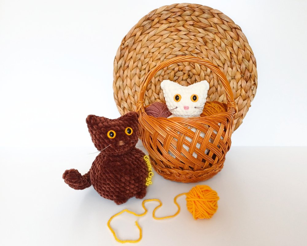 Kitten Plush Toy Crochet Pattern – Beginner-Friendly, No-Sew Amigurumi - Image 12