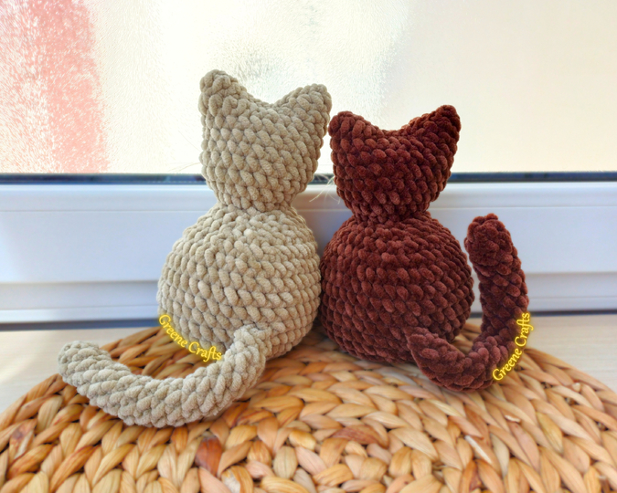Kitten Plush Toy Crochet Pattern – Beginner-Friendly, No-Sew Amigurumi