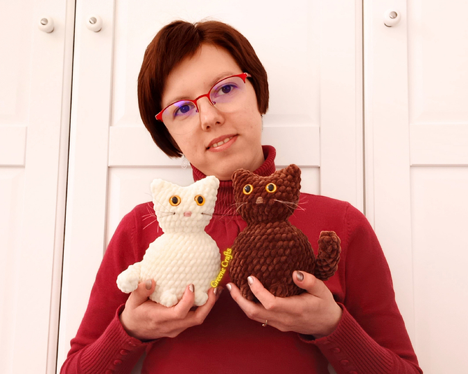 Kitten Plush Toy Crochet Pattern – Beginner-Friendly, No-Sew Amigurumi
